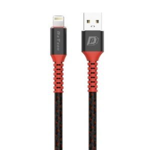 DeTech DE-C25i, Lightning (iPhone 5/6/7/SE), Кабел за данни, 1.0m, Черен