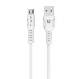 DeTech DE-C27M, Micro USB, Кабел за данни, 1.0m, Бял