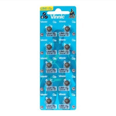 Алкални бутонни батерии Vinnic G3 / AG3 / LR41 / L736 / 192 10бр./бл.