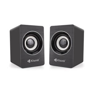 Тонколони Kisonli A-707, 2x3W, USB, Черен