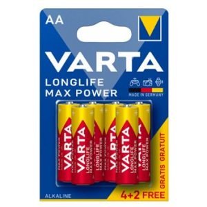 VARTA LONGLIFE MAX POWER LR6/AA АЛКАЛНИ УСИЛЕНИ БАТЕРИИ /4+2/ БР./БЛ.