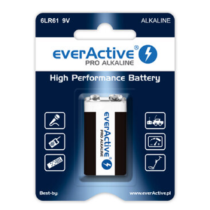 everActive Pro 6LR61/6LF22 9V АЛКАЛНА БАТЕРИЯ 1 БР./БЛ.