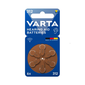 VARTA 312/PR312/PR41 батерии за слухови апарати 6БР./БЛ.