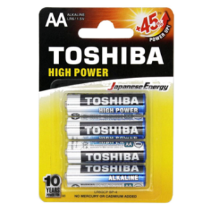 TOSHIBA High Power LR6/AA АЛКАЛНИ БАТЕРИИ 4 БР./БЛ.