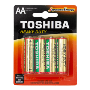 TOSHIBA Heavy Duty R6/AA ЦИНКОВИ БАТЕРИИ 4 БР./БЛ.