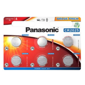 PANASONIC Lithium CR2025 3V  БАТЕРИИ 6 БР./БЛ.