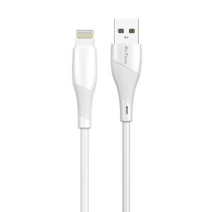 DeTech DE-44i2, Lightning, Кабел за данни, 2.0m, Бял