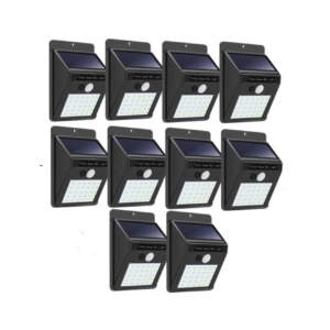 10 броя соларна LED лампа със сензор за движение 30 LED