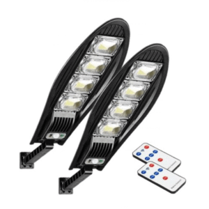 2 БРОЯ СОЛАРНА УЛИЧНА LED ЛАМПА 2400W С ДИСТАНЦИОННО